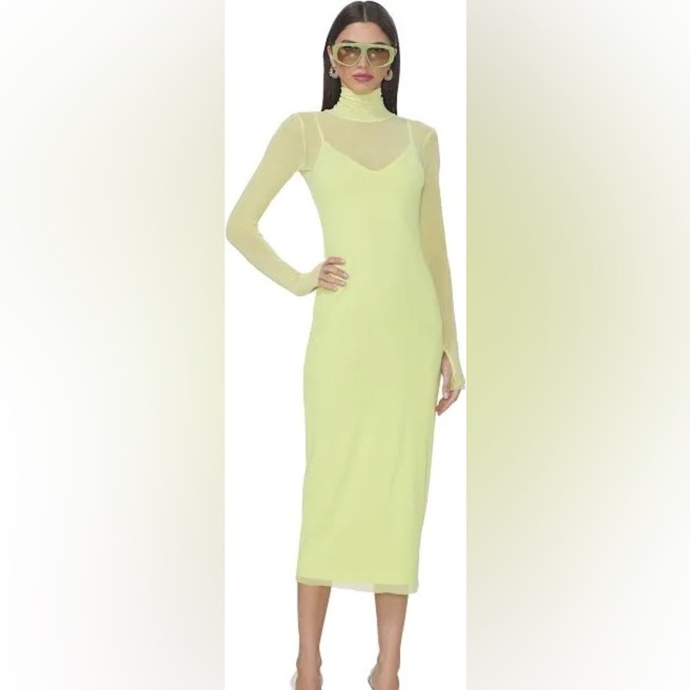 AFRM Shailene Rhinestone Dress - Lime Punch

Size medium 
Brand new with tags